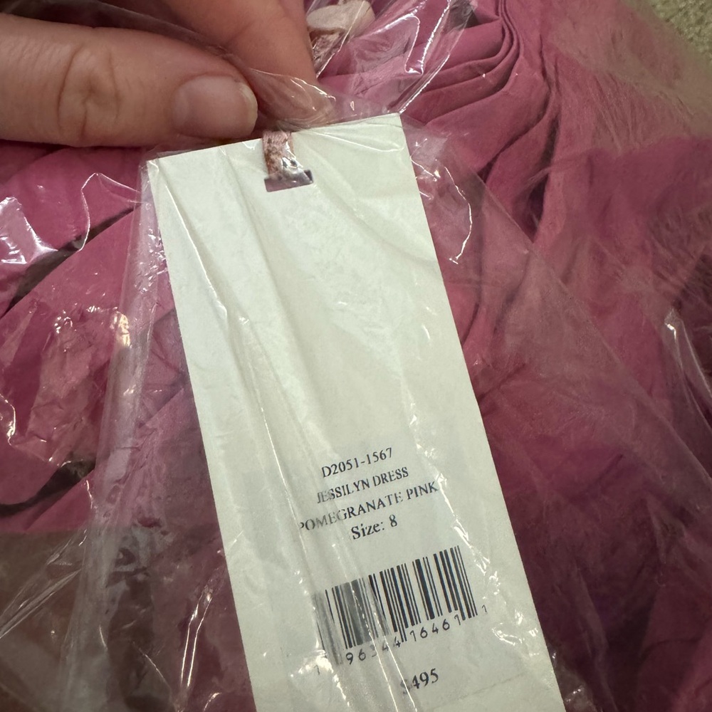 LoveShackFancy Jessilyn Dress in Pomegranate Pink - Picture 5 of 5